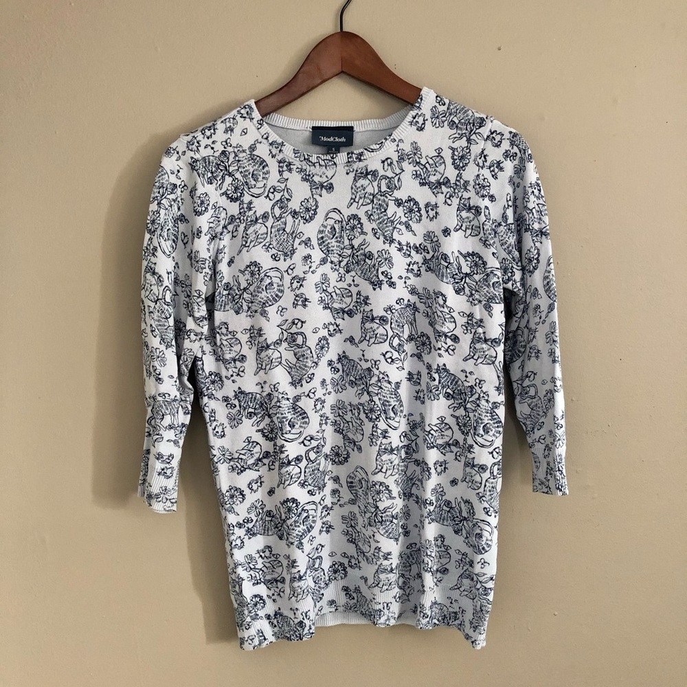 ModCloth Cat Sweater Size Small